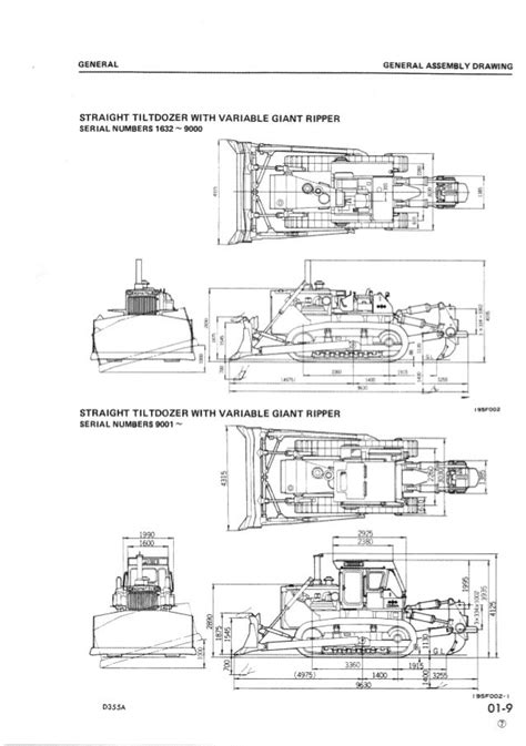 Komatsu D355a 3 Dozer Bulldozer Service Repair Workshop Manual Download Sn 3301 And Up