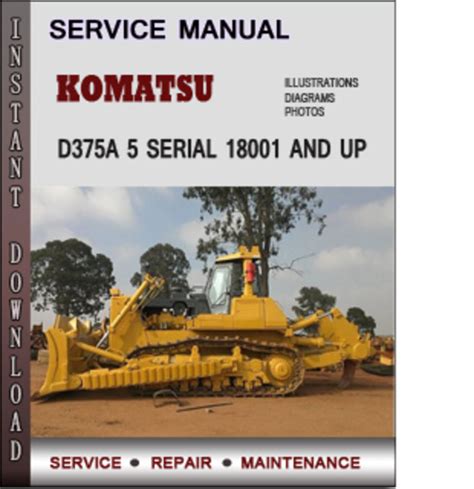 Komatsu D375a 5 Service Repair Manual Download