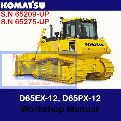 Komatsu D65e 12 D65p 12 D65ex 12 D65px 12 Bulldozer Service Repair Workshop Manual Download Sn 60001 And Up