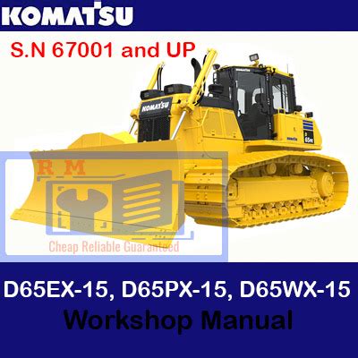 Komatsu D65ex 12 D65px 12 Dozer Service Shop Manual