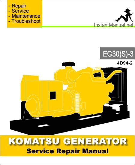 Komatsu Eg30s 3 Engine Generator Service Repair Manual Pdf