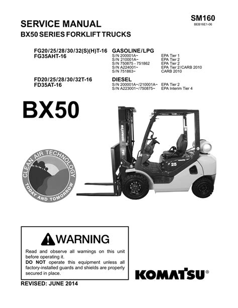 Komatsu Forklift Maintenance Manual