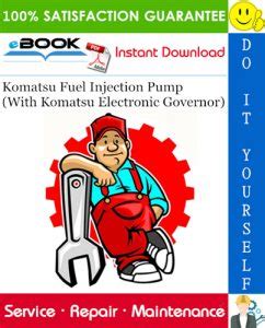 Komatsu Fuel Injection Pump Electronic Governor Workshop Service Repair Manual Download