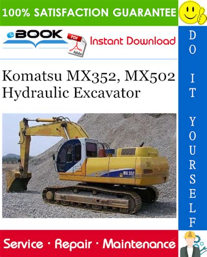 Komatsu Mx352 Mx502 Hydraulic Excavator Service Shop Repair Manual