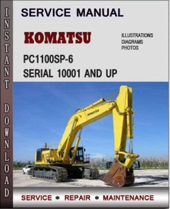 Komatsu Pc1100sp 6 Serial 10001 And Up Factory Service Repair Manual Download Pdf