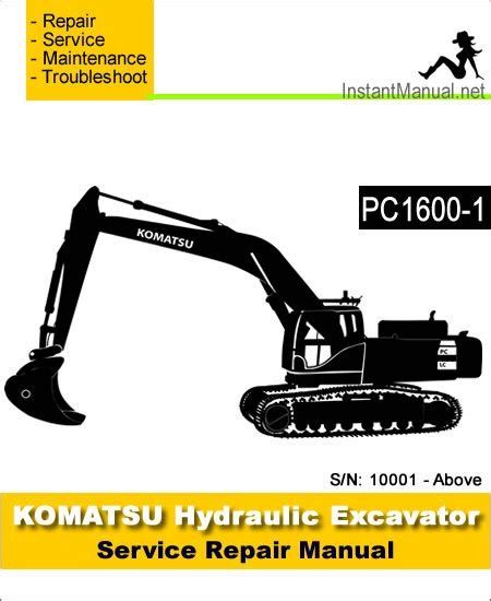 Komatsu Pc1600 1 Excavator Service Shop Manual