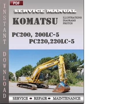 Komatsu Pc200 200lc 5 Pc220 220lc 5 Factory Service Repair Manual Download