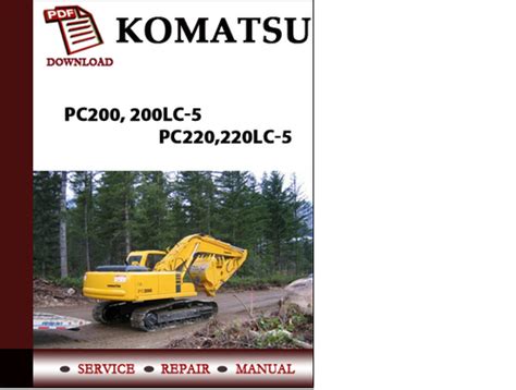 Komatsu Pc200 5 Pc220 5 Workshop Repair Manual
