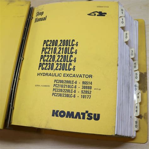 Komatsu Pc200 Pc210 Pc220 Pc230 Full Service Repair Manual 2002 Onwards