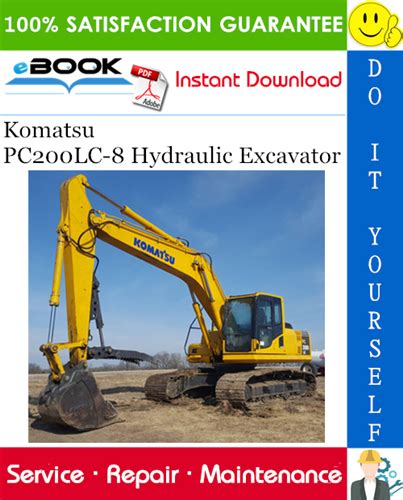 Komatsu Pc200lc 8 Hydraulic Excavator Repair Service Manual