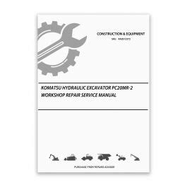 Komatsu Pc20mr 2 Hydraulic Excavator Service Shop Repair Manual