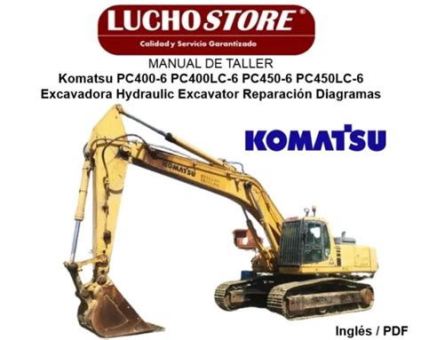 Komatsu Pc400 6 Pc400lc 6 Pc450 6 Pc450lc 6 Hydraulic Excavator Service Shop Repair Manual