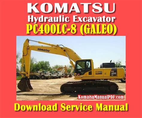 Komatsu Pc400lc 8 Hydraulic Excavator Service Shop Repair Manual