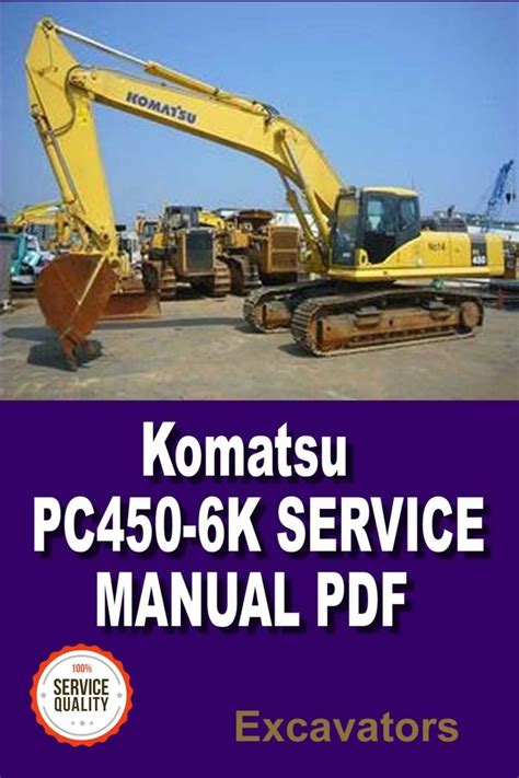 Komatsu Pc450 6k Hydraulic Excavator Service Manual