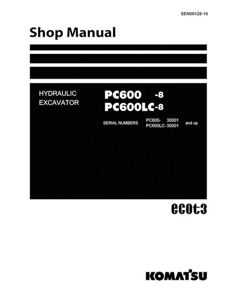 Komatsu Pc600 8 Manual Collection