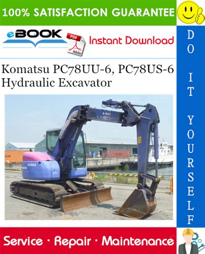 Komatsu Pc78uu 6 Pc78us 6 Hydraulic Excavator Service Shop Repair Manual