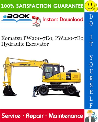 Komatsu Pw200 7e0 Pw220 7e0 Hydraulic Excavator Service Repair Workshop Manual Download Sn H55051 And Up H65051 And Up