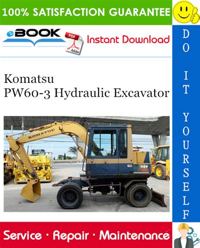 Komatsu Pw60 3 Wheeled Excavator Service Repair Manual Download 2001 And Up