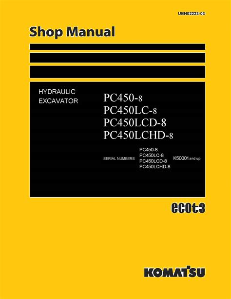 Komatsu Service Pc450 6k Pc450lc 6k Shop Manual Excavator Workshop Repair Book