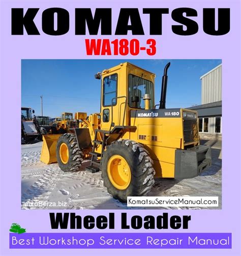 Komatsu Service Wa180 3 Shop Manual Wheel Loader Workshop Repair Book