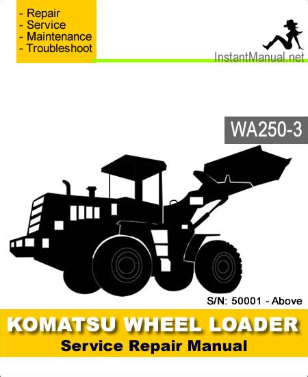 Komatsu Service Wa250 3 Shop Manual Wheel Loader Workshop Repair Book