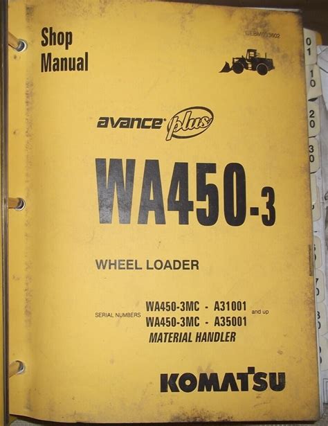 Komatsu Service Wa450 2 Shop Manual Wheel Loader Workshop Repair Book