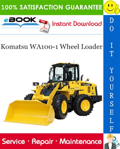 Komatsu Wa100 1 Wheel Loader Service Repair Workshop Manual Download Sn 10001 And Up