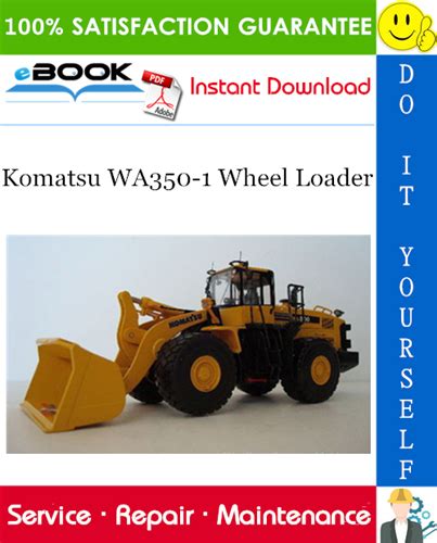 Komatsu Wa350 1 Wheel Loader Service Shop Repair Manual