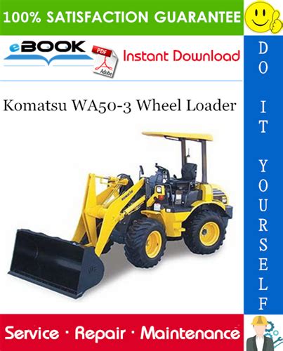 Komatsu Wa50 3 Wheel Loader Service Shop Repair Manual S N 21450 And Up