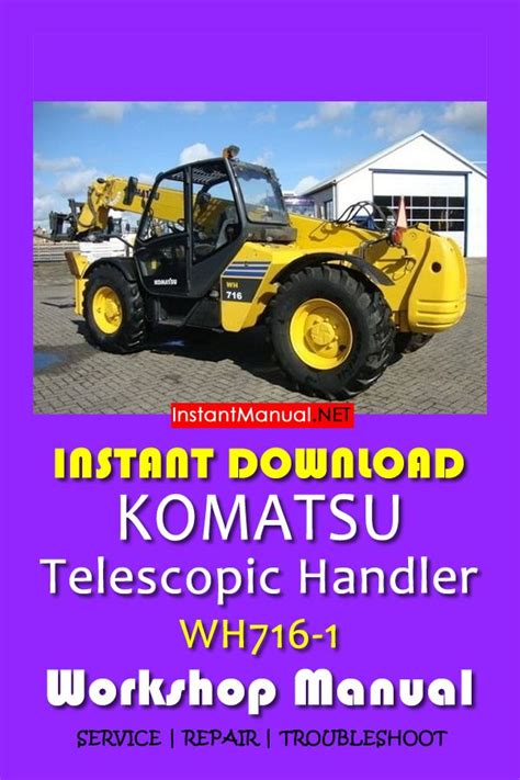 Komatsu Wh609 Wh716 Telescopic Handler Service Repair Shop Manual Download