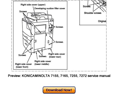 Konica Minolta 7155 7165 7255 7272 Service Repair Manual Download