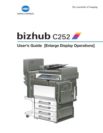 Konica Minolta Bizhub Operating Manual