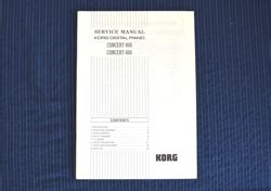 Korg Concert 800 600 Service Manual Download