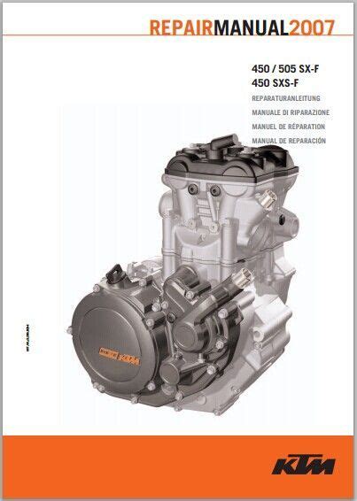 Ktm 2007 450 Sx F 525 Sx F 450 Sxs F Engine Service Repair Manual