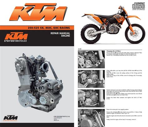 Ktm 250 525 Sx Mxc Exc Engine Full Service Repair Manual 2003 Onwards