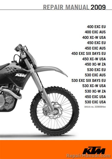 Ktm 400 450 530 2009 Workshop Repair Service Manual Pdf