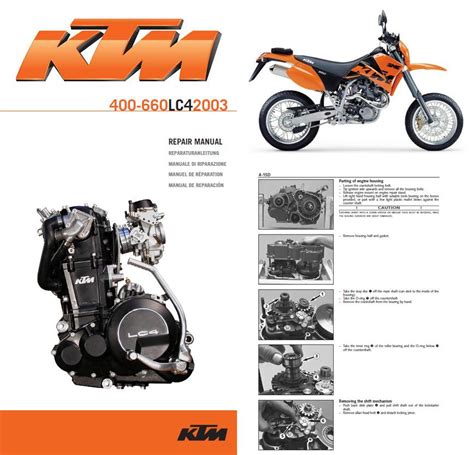 Ktm 400 640 Lc4 E 1998 2003 Service Repair Workshop Manual