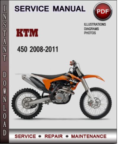 Ktm 450 2008 2011 Factory Service Repair Manual Download Pdf