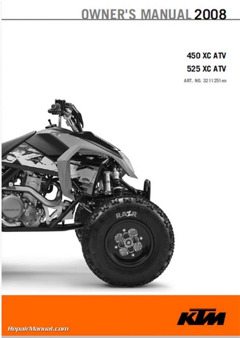 Ktm 450 Xc Atv Complete Workshop Repair Manual 2008