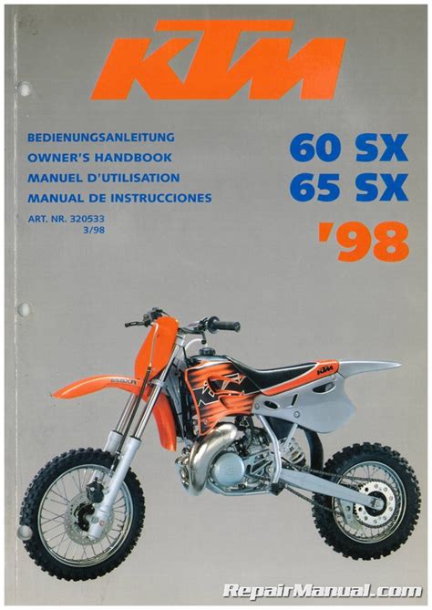 Ktm 65sx 65 Sx 1998 2003 Repair Service Manual Pdf