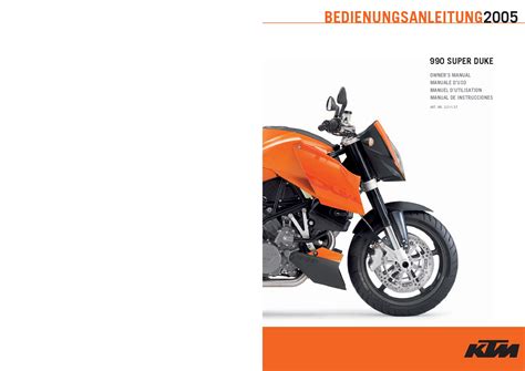 Ktm 990 Super Duke 2005 Repair Service Manual