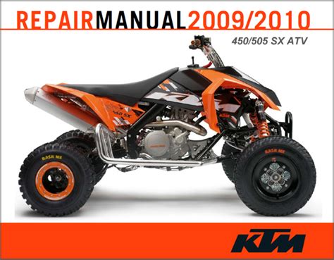 Ktm Atv 450 Sx 505 Sx Complete Official Factory Service Repair Full Workshop Manual