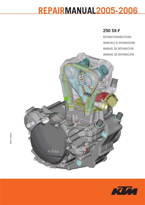 Ktm Sx F 250 2005 2008 Service Repair Workshop Manual