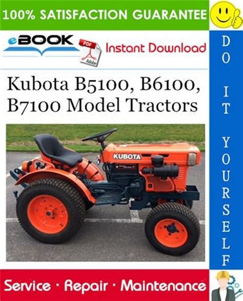 Kubota B5100 B6100 B7100 Factory Service Repair Manual Pdf