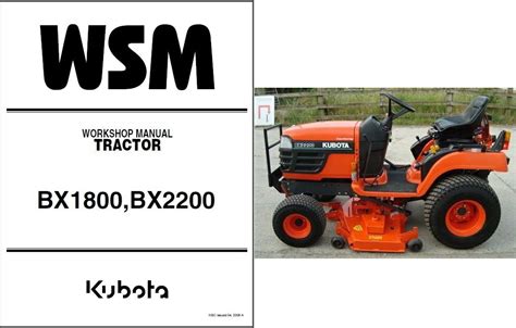 Kubota Bx1800 Bx2200 Tractors Workshop Service Repair Manual