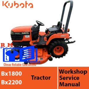 Kubota Bx2200 Compact Tractor Workshop Service Repair Manual