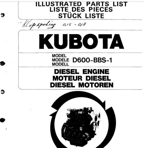 Kubota D600 Manual