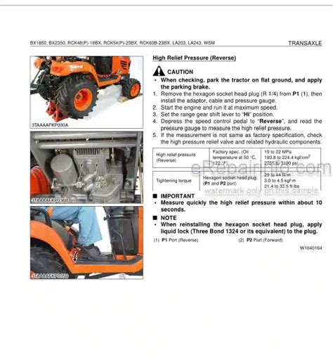 Kubota Front Loader La243 Workshop Service Repair Manual