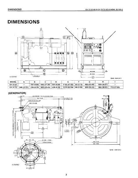 Kubota Gv 3120 60 B Gv3170 60 B 3 Phase Generator Workshop Service Manual Pdf