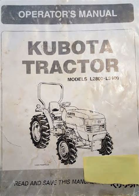 Kubota L3400 Service Manual